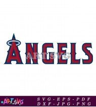 Los Angeles Angels Team Logo Baseball Sports SVG 1