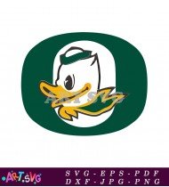 Oregon Ducks Team Mascot Logo Design SVG