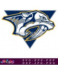 Nashville Predators Hockey Team Logo SVG 3