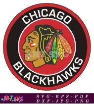 Chicago Blackhawks Team Logo Vector SVG 2