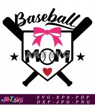 Baseball Mom Clipart Icon Vector Design SVG 1