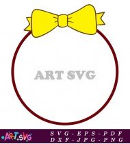 Yellow Bow Clipart Free Printable SVG