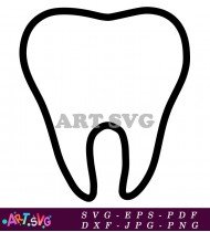 Outline Of A Tooth Free Download SVG