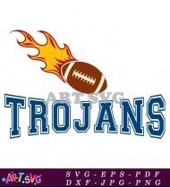 Football Trojans Logo Design For Teams And Clubs SVG