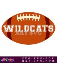 Football Wildcats Logo Graphic Design Illustration SVG 1