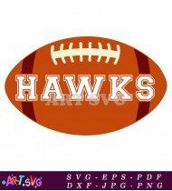 Football Hawks Logo Team Design Illustration Art SVG 1