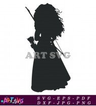 Disney Princess Silhouette Clipart Vector Download Graphic SVG