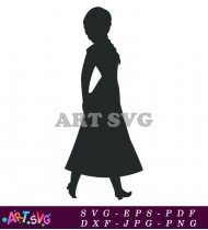 Beautiful Princess Silhouette Vector Illustration For Design SVG 1