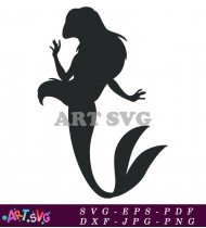 Mermaid Tail Silhouette Design Vector Graphic Download SVG