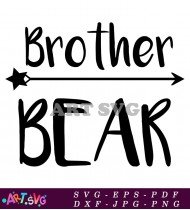 Brother Bear Arrows Family Design Printable Decor SVG