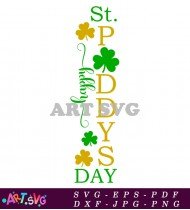 St Patrick's Day Shamrock Lucky Sign Green SVG 1