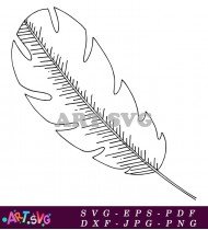 Tropical Leaf Design Floral Print Vector Graphic SVG