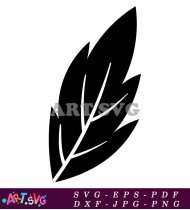 Palm Leaf Silhouette Clip Art Background SVG