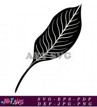 Leaf Silhouette Clip Art Vector Free SVG