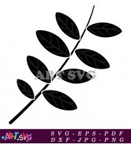 Single Small Leaf Isolated on White SVG