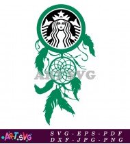 Starbucks Logo in Dreamcatcher Design SVG