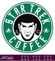 Starbucks Logo with Star Trek Character SVG