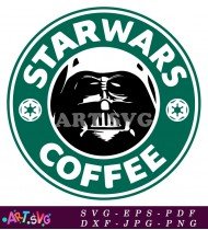 Star Wars Coffee Cup Design SVG