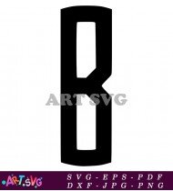 Black Letter B Coffee Cup Design SVG