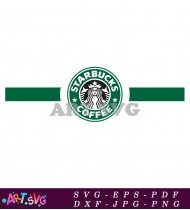 Starbucks Coffee Logo with Green Ribbon SVG