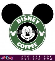 Disney Mickey Mouse Starbucks Coffee SVG 2