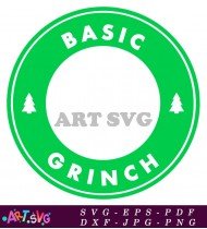 Basic Grinch Starbucks Coffee Svg Template SVG 2