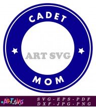 Blue Cade Mom Mug Design Template SVG