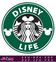 Disney Life Green Logo Circle SVG Cut File