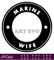 Starbucks Logo With Marine Wife Design SVG