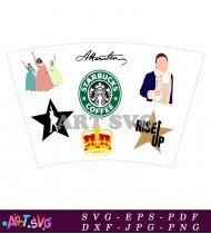 Hamilton Cast Coffee Cup with Broadway Logo SVG