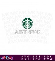 Starbucks Coffee Cup Pattern Background Design SVG