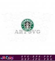 Starbucks Coffee Mug Design With Green Logo SVG 2