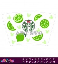 Starbucks Coffee Cup Design With Lime And Mouse SVG 1