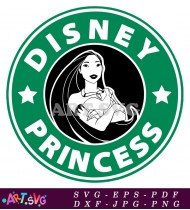 Starbucks Princess Disney Design For Coffee Cups SVG