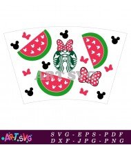 Starbucks Coffee Cup With Bow Minnie Mouse SVG