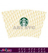 Starbucks Coffee Cup Design with Green Logo SVG 1