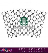 Gucci Starbucks Coffee Mug Design SVG 2