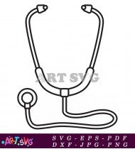 Simple Medical Stethoscope Design Icon SVG