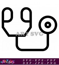 Simple Stethoscope Design Healthcare Medical SVG