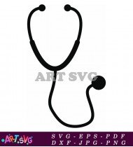 Healthcare vector medical stethoscope icon clip art SVG