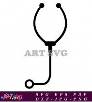 Stethoscope vector icon medical tool healthcare tool SVG