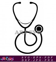 Stethoscope Medical Equipment Healthcare Professional Tool SVG