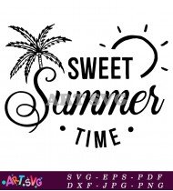 Sweet Summer Time Graphic Design SVG