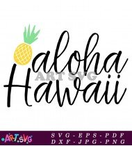 Aloha Hawaii Summer Tropical Design SVG