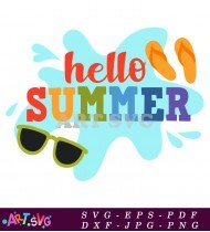 Hello Summer Beach Vacation Design Print SVG 2