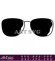 Classic Sunglasses with Retro Look and Frame Style SVG