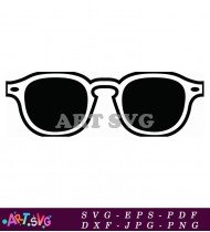 Oversized Sunglasses with Trendy and Cool Frame SVG