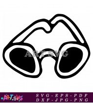 Trendy Sunglasses with Oversized and Chic Frame SVG