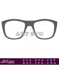 Classic Sunglasses with Simple and Elegant Frame SVG