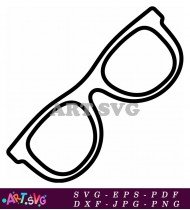 Designer Square Sunglasses Trendy Stylish Eyeglasses SVG